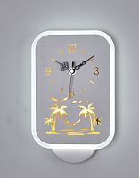 Светильник светодиодный часы Мелодия Света Пляж 6279-26W 26Вт 220В Белый картинка 